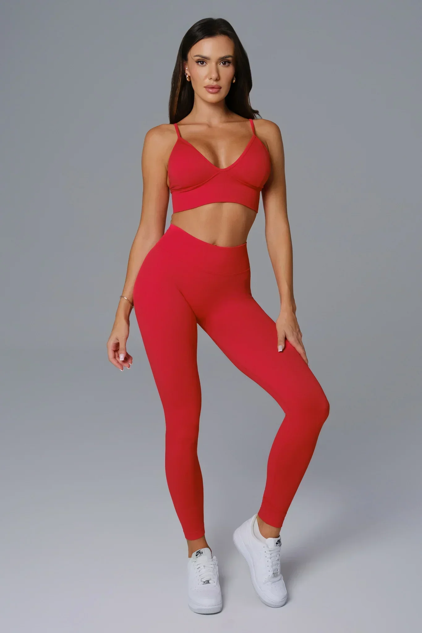 Asha Sports Bra - Rouge Red - Image 3