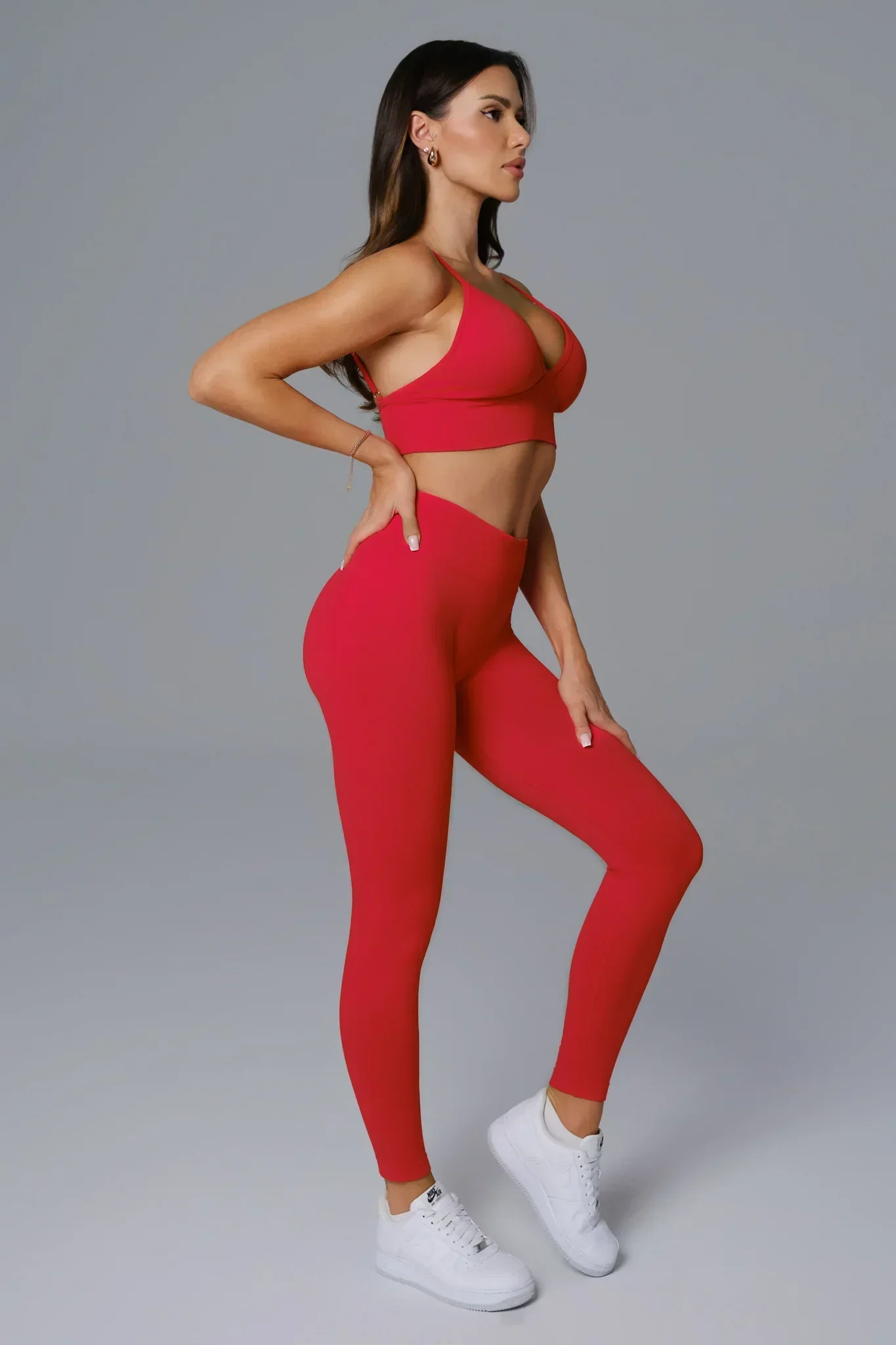 Asha Sports Bra - Rouge Red - Image 4